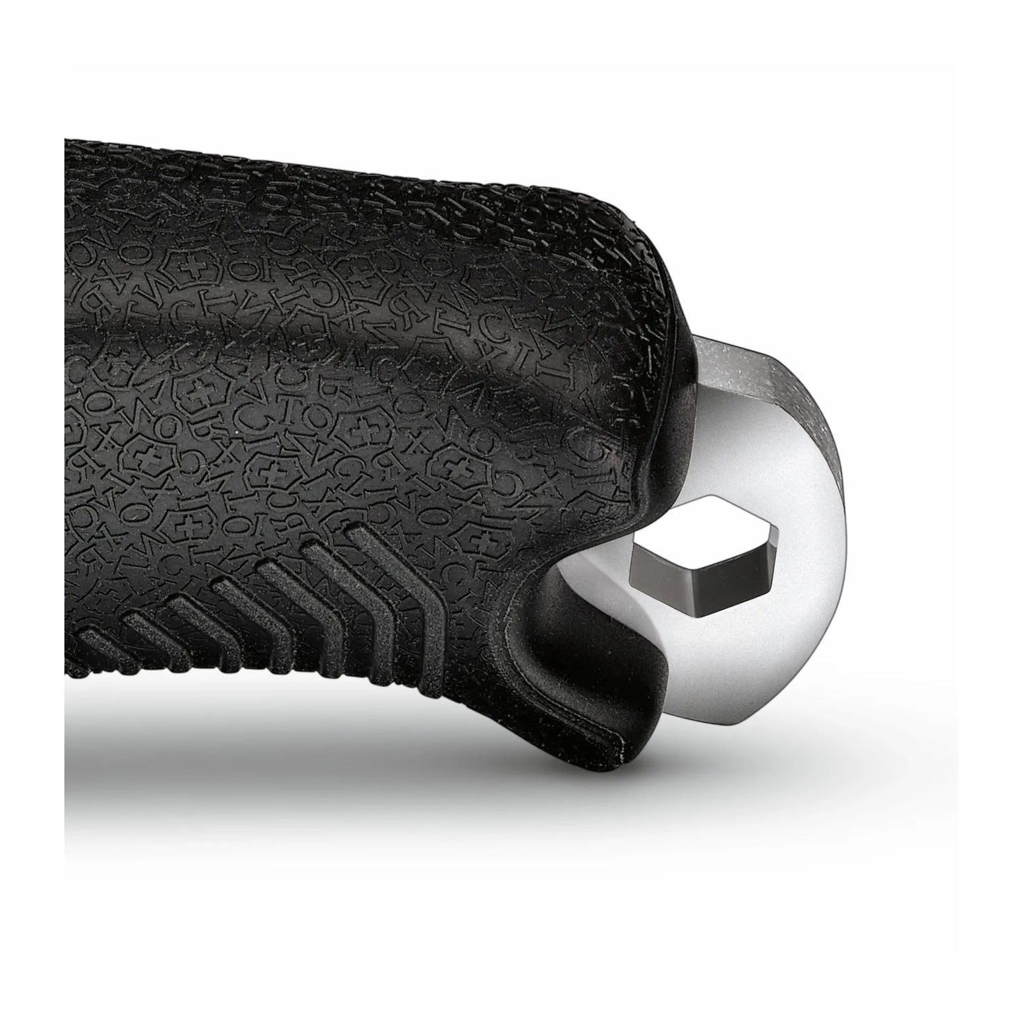 Victorinox Venture Pro Fixed-Blade Full Tang Stainless Steel Outdoor Knife - Bow Drill Divot, Durable Black Handle, Swiss Army Design, Ideal for Camping and Survival