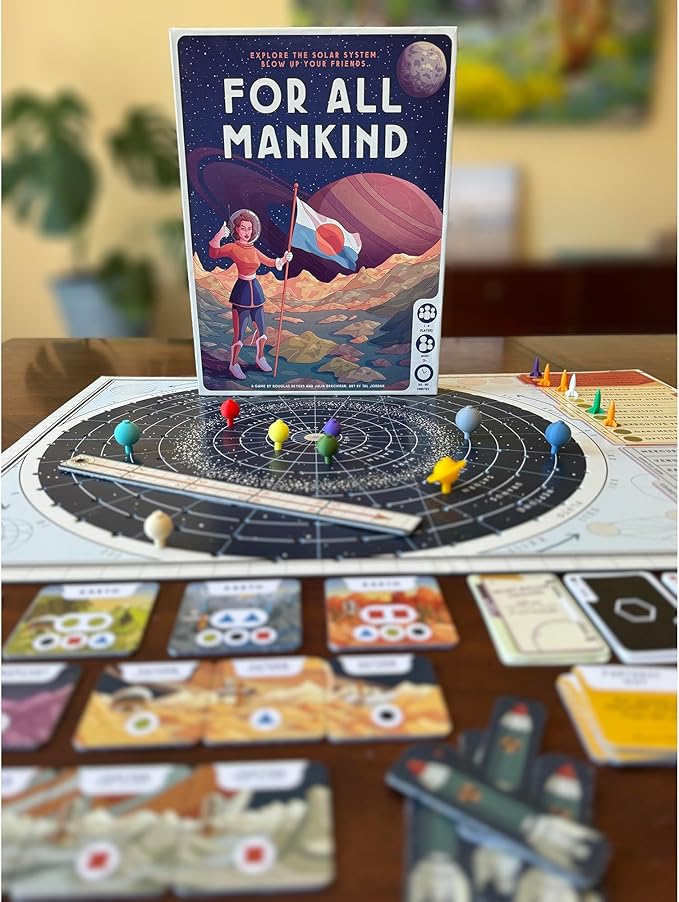 For All Mankind - Board Game -Strategy Game - Space Exploration Game 1-4 Players Ages 14 and up