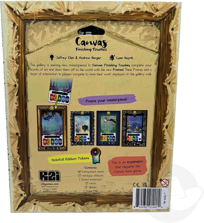 Canvas Finishing Touches (Deluxe) Expansion - R2i Games - 1 to 5 Players - 30 Minutes Play Time