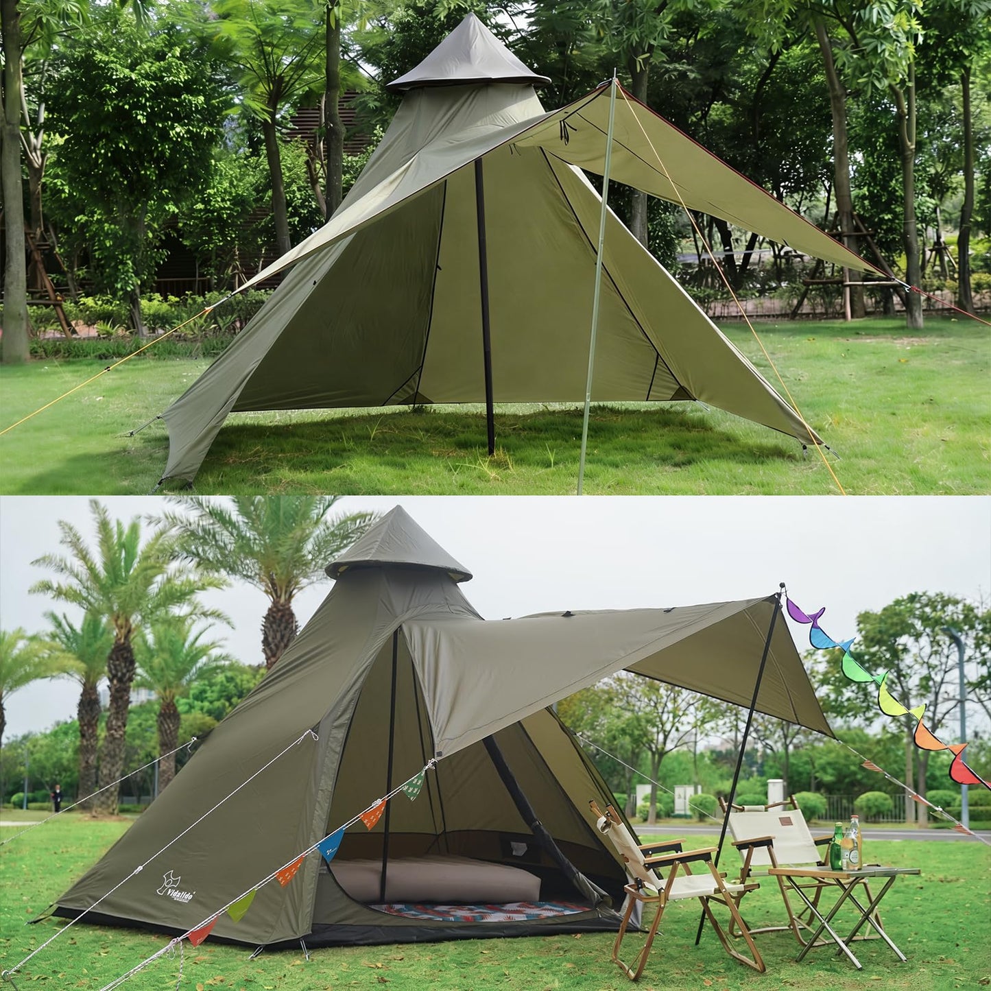 12'x10'x8'Dome Camping Tent 5-6 Person 4 Season Double Layers Waterproof Anti-UV Windproof Tents Family Outdoor Camping Tent | Double Layers, Waterproof, Anti-UV, Windproof, Family, Outdoor