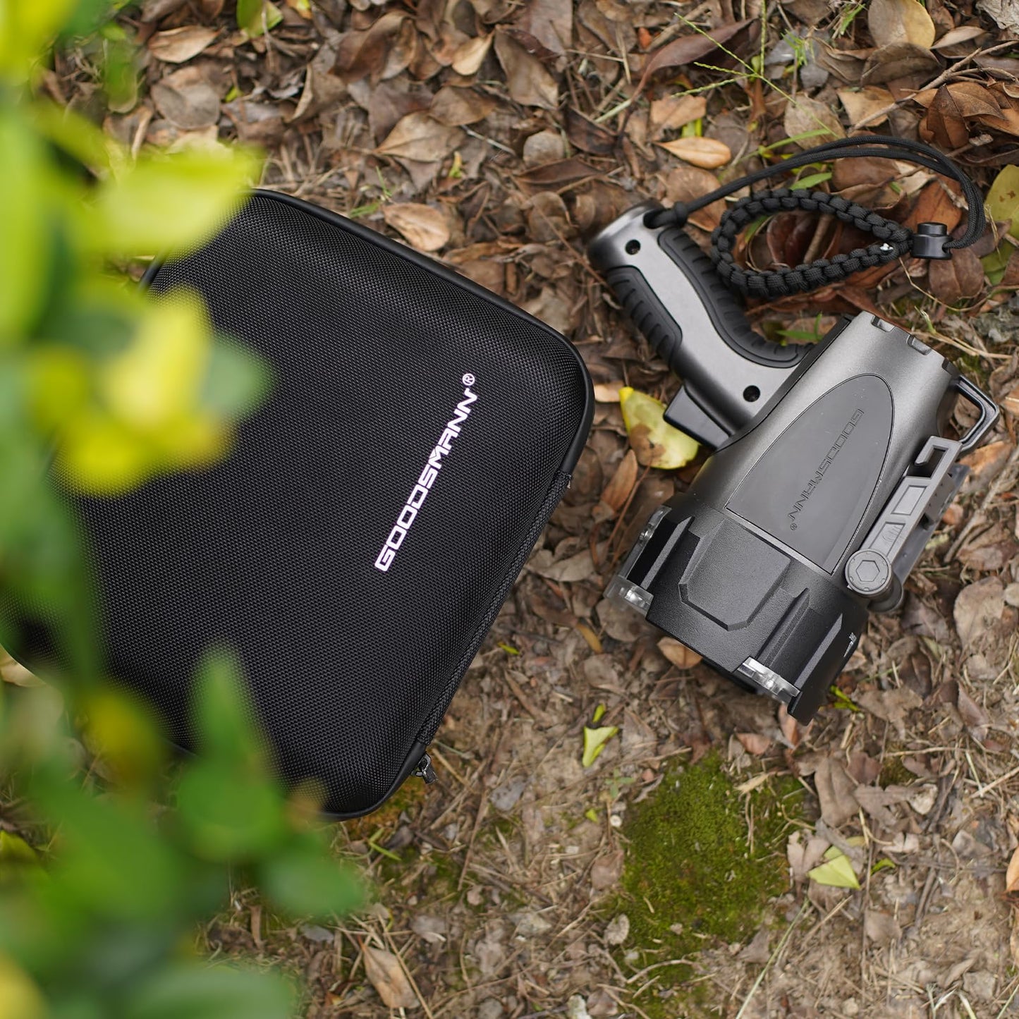 GOODSMANN 6000 Lumen Boat Spotlight - Waterproof Rechargeable LED Hunting Spotlight with Detachable Red Light Filter, EVA Carrying Case