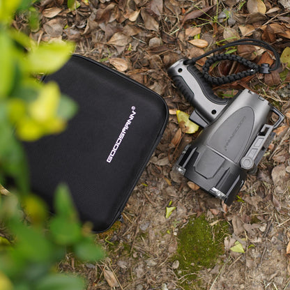 GOODSMANN 6000 Lumen Boat Spotlight - Waterproof Rechargeable LED Hunting Spotlight with Detachable Red Light Filter, EVA Carrying Case