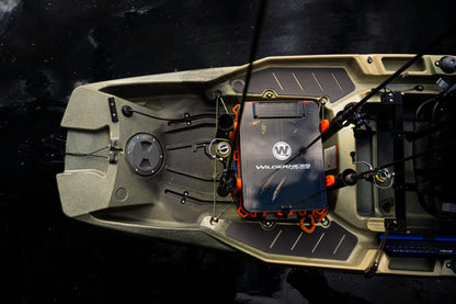 Wilderness Systems Kayak Crate - 4 Rod Holders - Kayak and Boat Tackle Storage - Fits Anglet Boats