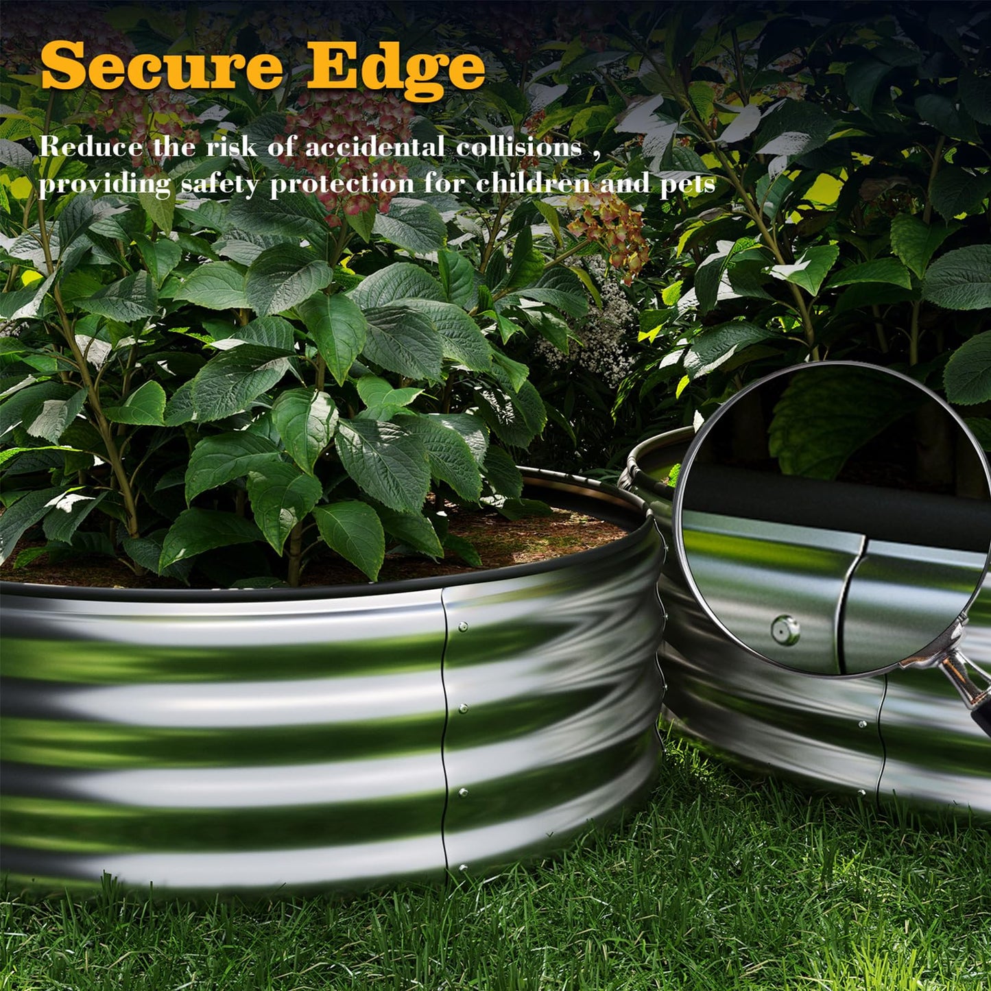 Galvanized Metal Planter Raised Garden Bed Kit for Gardening Outdoor，4x2x1ft 2 Planter Grow Garden Box Raised Flower Bed，Long Vegetable Clearance Herb Raised Garden Beds for Container Gardening