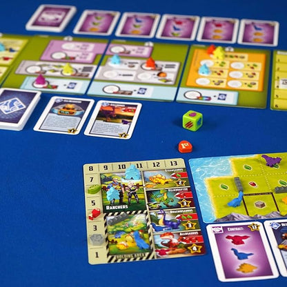 Tiny Epic Dinosaurs Deluxe | Strategic Worker Placement Game Includes Laboratory Mini Expansion | 1-4 Players Ages 14+ | Dino Ranching &amp Resource Management Board Game
