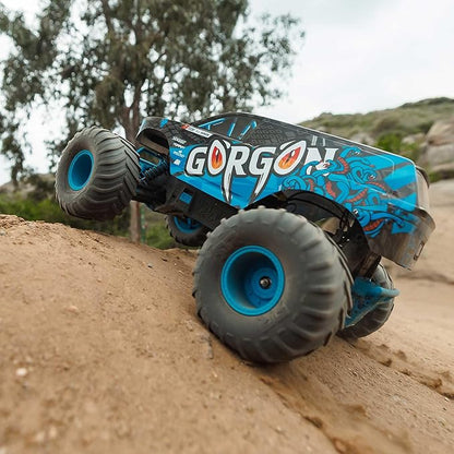 ARRMA RC Truck 1/10 Gorgon 2 Wheel Drive RTR Brushed Monster Truck Battery &amp Charger Included Blue ARA3230ST5