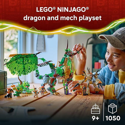 LEGO NINJAGO The Dragon of Life Building Toy for Boys &amp Girls - Poseable Dragon Toy Figure &amp Playset for Kids Ages 9+ - W/Mini Mech &amp 8 Minifigures for Pretend Play - Gift Idea for Birthd