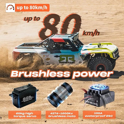 BEEZRC FMS 1/7 Ford Bronco RTR EB RC Short Course Truck Fast 80km/h High Speed RC Off-Road Brushless 4x4 RC Truck RC Car Hobby RC Waterproof Remote Control Car for Adults RS Racing Livery 2024