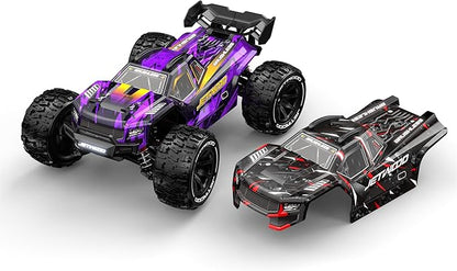 Jetwood RC Car JC14EP Car Shell with Braking Light for RC Truck (Yellow on Pruple)
