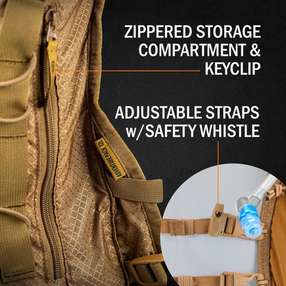 Orange Mud Adventure Pack 12 L 3.0 – Coyote Brown Hydration Backpack with Included 2 L Bladder – Trail Running, Hiking, MTB & Multi‑Sport Gear Pack