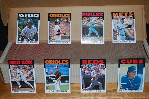 1986 Topps Baseball Cards Complete Set (792 Cards)