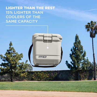 Coleman Pro Heavy-Duty 25qt Ultra-Light Premium Hard Cooler, Extra-Thick Insulation Keeps Ice up to 3 Days, 36-Can Capacity