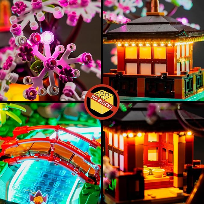 BrickBling LED Light Compatible with Lego Tranquil Garden 10315 Building Set (Lights Only) Creative Lighting for Lego Zen Garden
