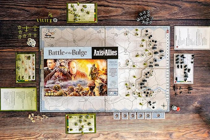 Renegade Game Studios Axis &amp Allies Battle of the Bulge WWII Strategy Board Game 2 Player Miniatures Wargame Ages 14+ 3-4 Hours