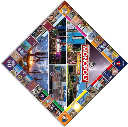 Monopoly Board Game Tucson Edition: 2-6 Players Family Board Games for Kids and Adults Board Games for Kids 8 and up for Kids and Adults Ideal for Game Night