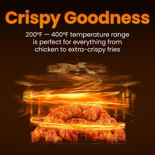 CHEFMAN 2 Qt Mini Air Fryer - Digital Compact Design with Nonstick Basket & Timer | Quick Meals in Black