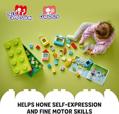 LEGO DUPLO Classic Brick Box Building Blocks - Learning &amp Educational Toys for Toddlers Preschool Ages 1.5+ Years - Develop Fine Motor Skills - Gift for Birthdays - 10913