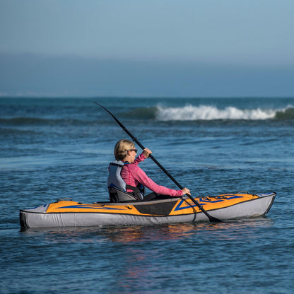 Advanced Elements - AdvancedFrame Sport Inflatable Kayak - Lightweight Day Touring Kayak with Bag and Pump - 10' 5" - 26 lbs - Orange
