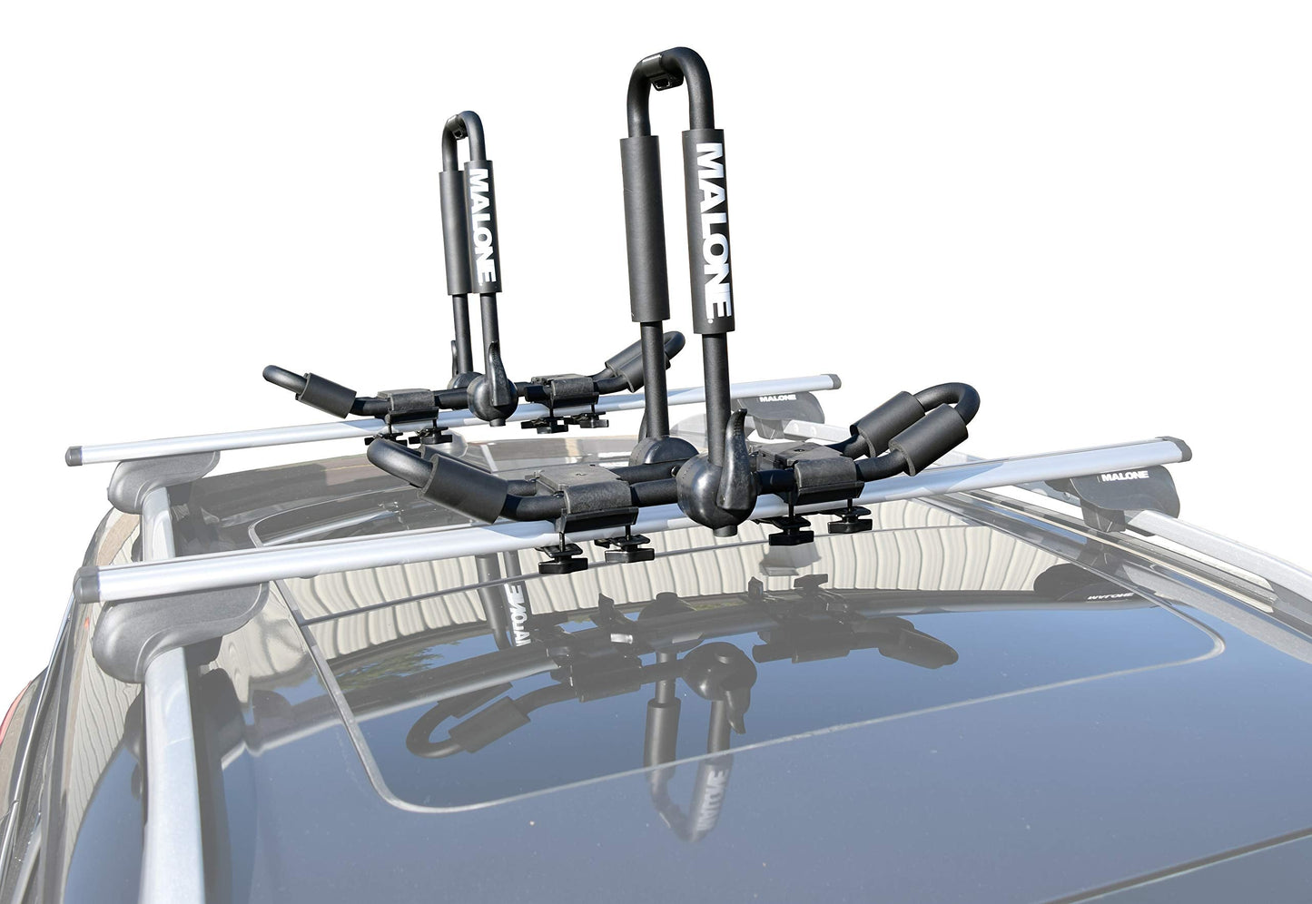 Malone Foldaway-5™ Multi-Rack Folding 1 or 2 Kayak, SUP, Canoe Carrier, Black (MPG125)