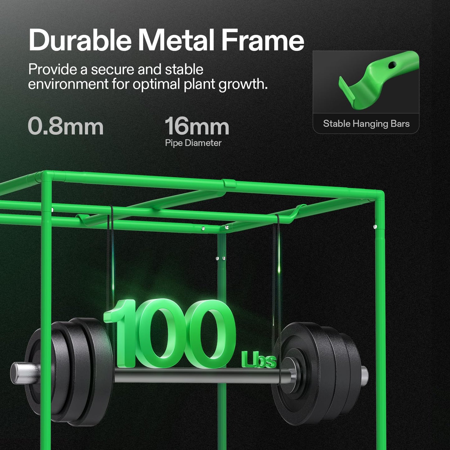 VIVOSUN DWC Hydroponics Grow System and S336 3x3 Grow Tent, 36"x36"x72" High Reflective Mylar with Observation Window and Floor Tray