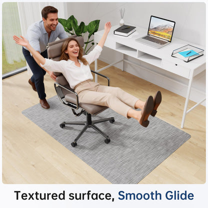 Cybstrax Office Chair Mat for Hardwood & Tile Floor, 30" x 48" Desk Chair Mat, Anti Slip, Non-Curve Computer Chair Mat for Rolling Chairs Floor Protector for Home Office