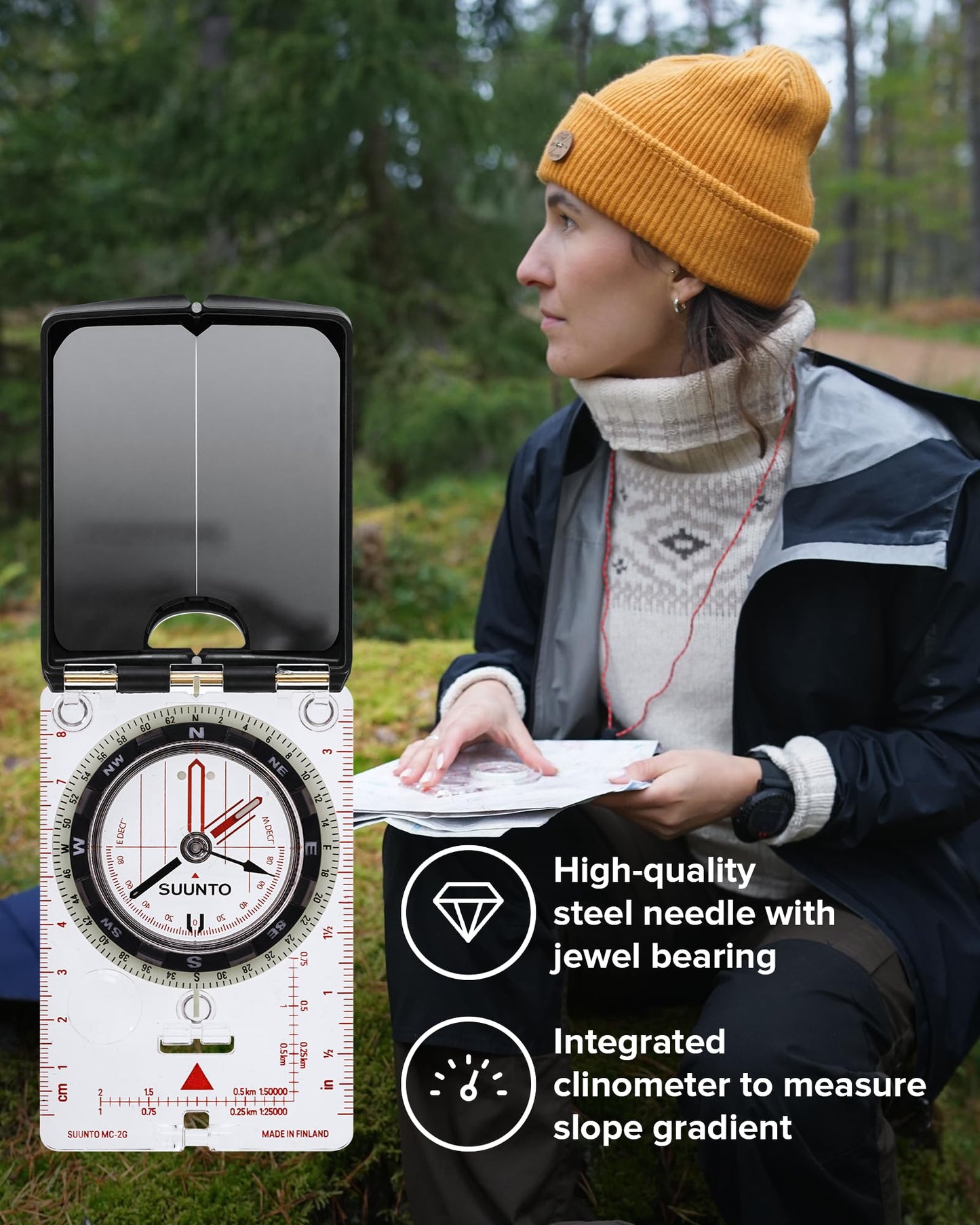 SUUNTO MC-2 Compass: Top-of-The-line Compass for Professionals & serious Hikers