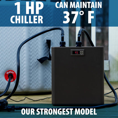 Polar Revive Chiller for Ice Bath and Cold Plunges Including All Hoses and Pumps. 1/3 HP, 2/3 HP, 1 HP Models (1 HP)