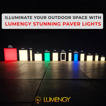 LUMENGY Paver Light 6X9 Inch (5.82 x 8.85 inches) 2700K, Brick Lighting for Pavers, Driveways, Pathways, Patios, Inground & Garden, 12V Waterproof, Drive-Over Rated