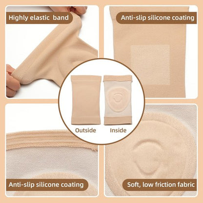 Funnysoft 2 Pairs Figure Ice Skating Knee and Gel Elbow Pads Set, Dance Knee Elbow Pads Cushion and Support Cap for Youth Dancing Figure Skating Gymnastic Youth and Adult Women Men