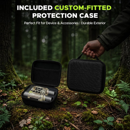 HOTPEAK Night Vision Goggles 4K 112MP, 18X Zoom Infrared Binoculars with 5000mAh Long Battery Life, 1968ft Range, 64GB Card Included, Full Color Night Vision for Hunting Camping Security Surveillance