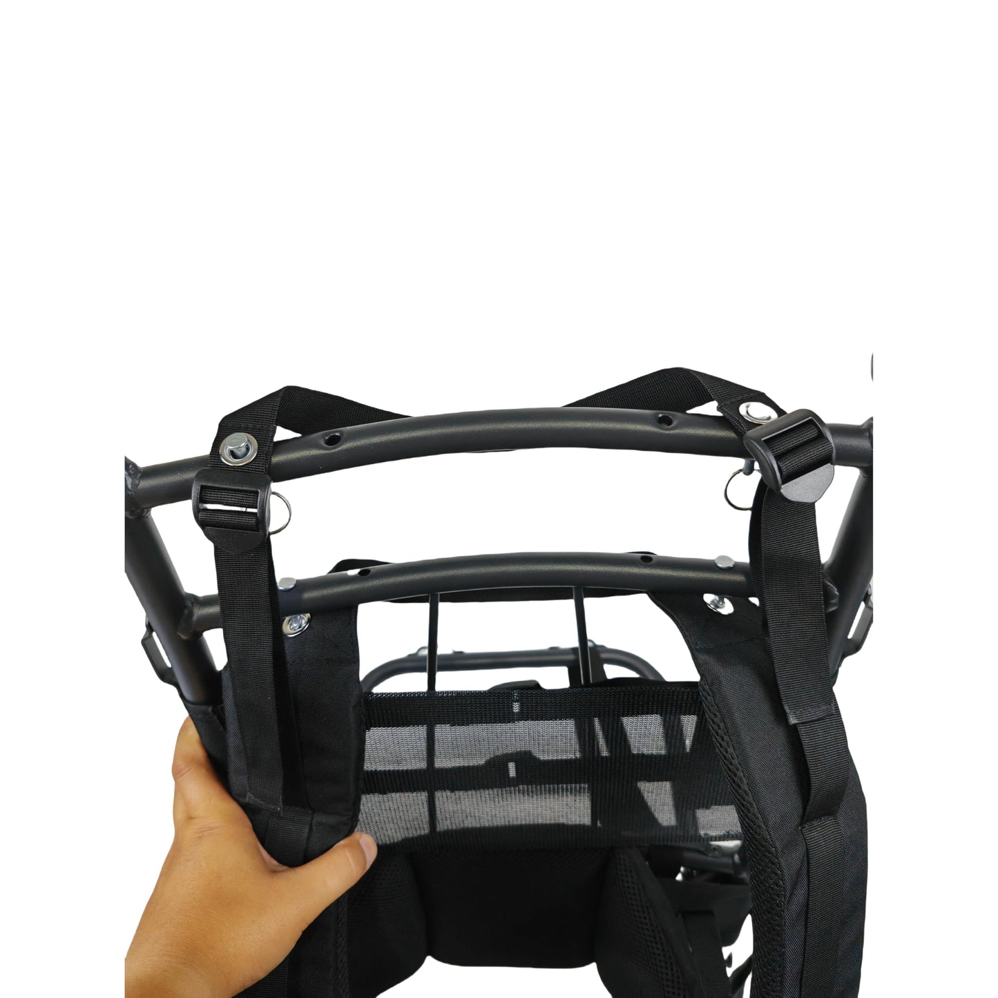 ZRSCHYG Hunting External Pack Frame with Rain Cover, Adjustable Straps, External Frame Backpack for Heavy Loads - Hunting, Backpacking, Tactical Use, (black)