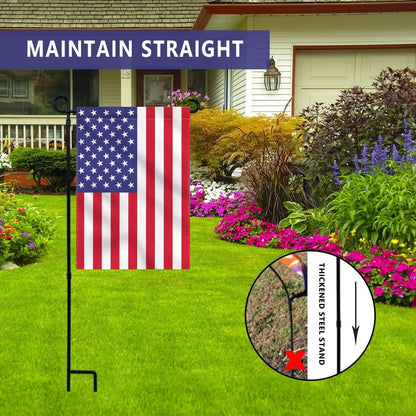 Skiennix Garden Flag Stand - Premium Metal Holder for Seasonal Flags | Weather-Proof & Sturdy Design