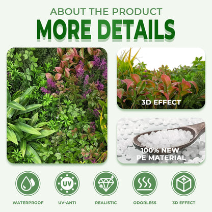 BHXCL Artificial Grass Wall Roll Panels: 6FT x 12FT Boxwood Hedge Panels, UV-Anti Privacy Fence Screen, Fake Greenery Backdrop for Indoor Outdoor Garden, Party, Wedding Decor