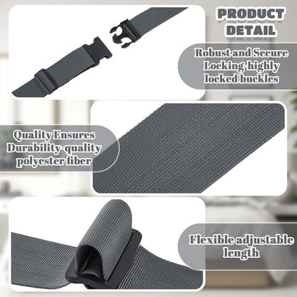 Skiennix Mattress Moving Straps - Adjustable Packing Straps with Buckles for Twin & Full Mattresses (60" x 2")