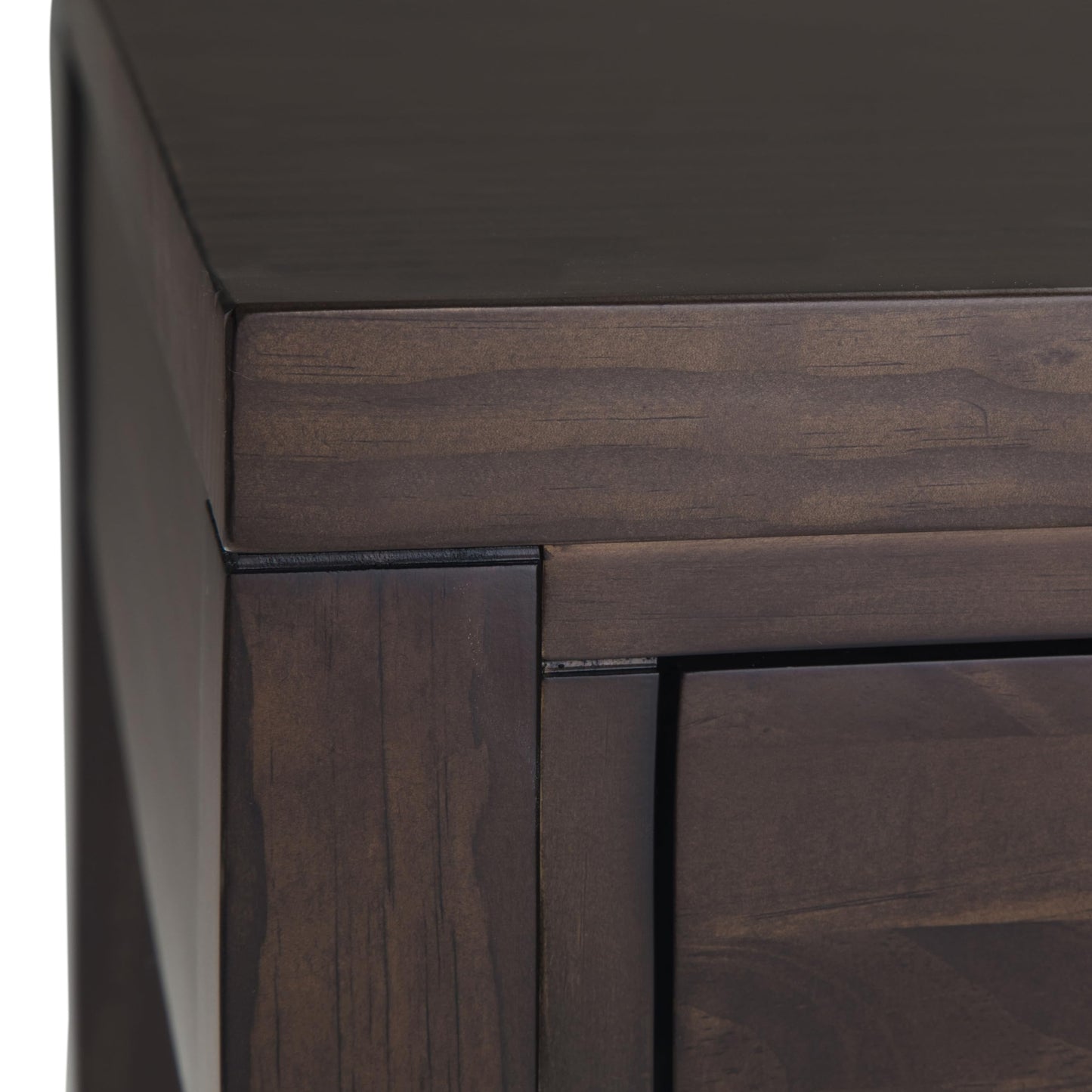 SIMPLIHOME Hollander Desk - 60 Inch Wide Solid Wood Writing Desk in Warm Walnut Brown, Contemporary Home Office Computer Table for Workspace or Study with 2 Drawers and Flip-Down Keyboard Tray