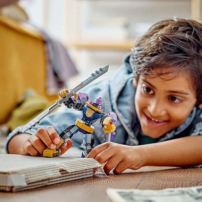 LEGO Marvel Thanos Mech Armor 76242 Avengers Action Figure Set Building Toy with Infinity Gauntlet &amp Stones Collectable Super Hero Gift for Boys and Girls Ages 6 Plus