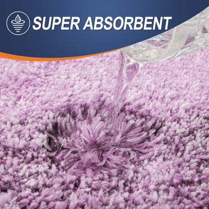 OLANLY Bathroom Runner Rug - Extra Soft Microfiber Mat with Rubber Backing | Quick Dry, 59x24, Pinkish-Purple