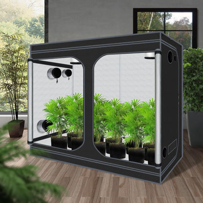 Grow Tent, 120"x60"x78" Hydroponic Mylar Grow Tent Reflective Garden Growing Dark Room with Observation Window, Removable Floor Tray for Indoor Plant Growing 10x5