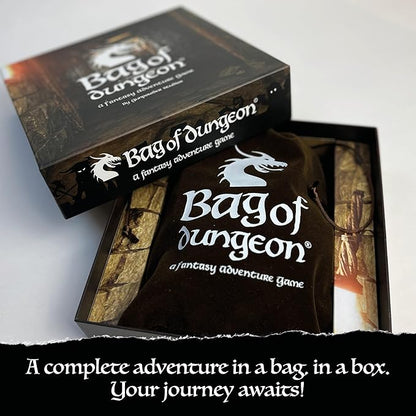 Bag of Dungeon–Fantasy Adventure Board Game for Families &amp RPG Fans | 1–4 Players Ages 7+ | Classic Dungeon Crawler | Portable Tabletop RPG with Endless Replayability