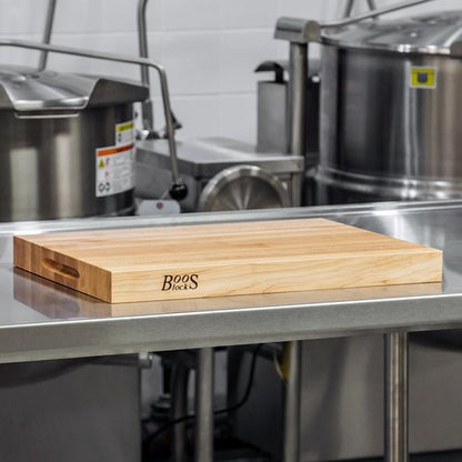 John Boos - Reversible Maple Wood Cutting Board | 20" x 15" x 1.75" - Platinum Commercial Series