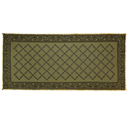 Stylish Camping L118187WL 8-feet by 18-feet LED Illuminated Patio Mat - Outdoor Patio Brown/Beige RV Camping Mat