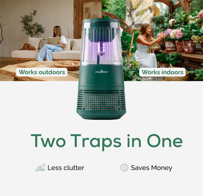 Mosquito Killer Outdoor, Indoor Flying Mosquito Trap, 1 Acre Coverage, Flying Insect Trap, Indoor Bug Catcher Plug in, Compact Mini Size