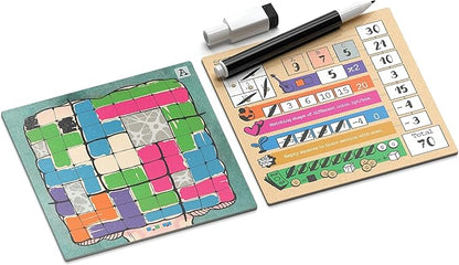 Mind Space Board Game - Polyomino Roll &amp Write - 1 to 5 Players - 30 Minute Play Time (Mind Space Base Game)