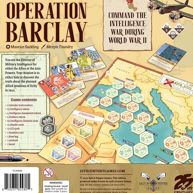 25th Century Games Operation Barclay 2 Players | 25-40 Minute Playing Time