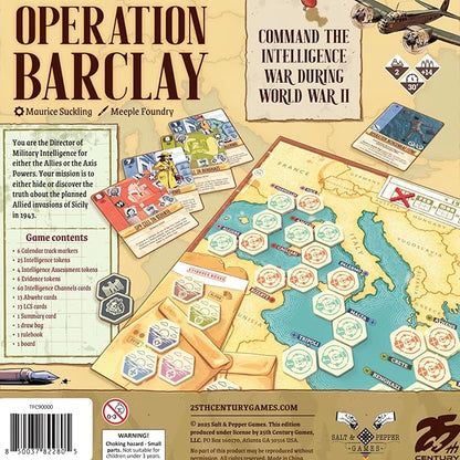 25th Century Games Operation Barclay 2 Players | 25-40 Minute Playing Time