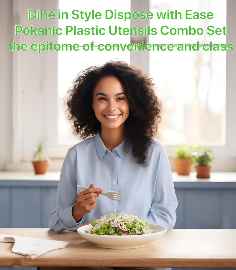 Pokanic Plastic Utensils x [125 Pack] Silverware Wrapped Combo Set Bulk Variety Pack Disposable Cutlery Party Supply Heavy Duty Forks, Spoons, Knives, Napkins, Salt Pepper (125 Pack, White - Set A)