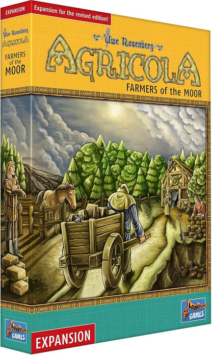 Agricola (Revised Edition) Farmers of The Moor Expansion | Strategy Game for Adults and Teens | Advanced Board Game | Ages 12+ | 1-4 Players | Avg. Playtime 90 Minutes | Made by Lookout Games