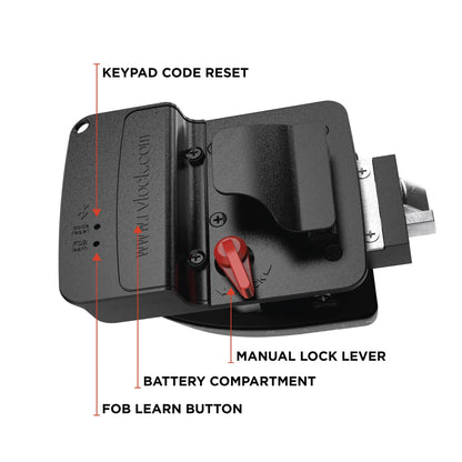 RVLOCK V4 Durable Metal RV Door Lock with Keypad and Remote, Premium Replacement for Trailers, Secure and Convenient Keyless Camper Door Lock Replacement, Patented Security Technology