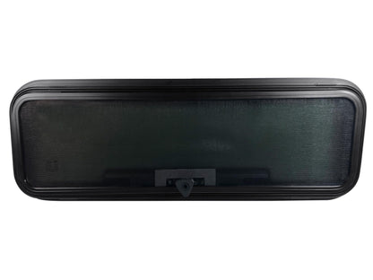 TZGP RV Vent Window 33.5" W x 10.5" H, Universal Awning Bunk Windows, RV Camper Window Replacement, Removable Screen & Solar Privacy Glass
