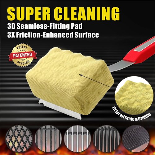 GRILLART BBQ Wire Brush Set - Extra Strong & Bristle-Free Grill Cleaning Tools